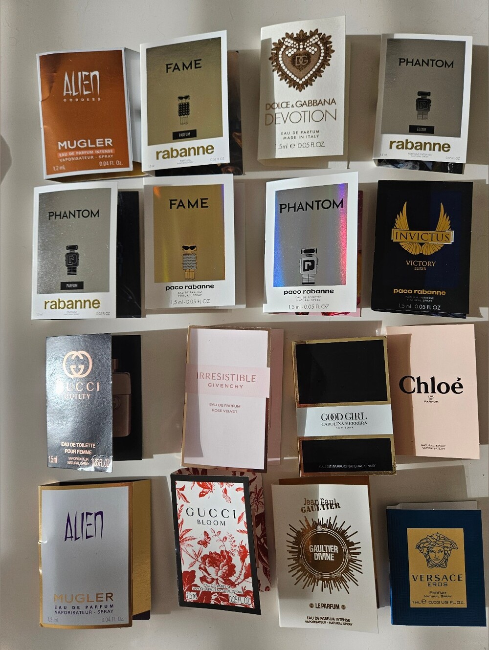 16 high-end women's perfume bundle samples